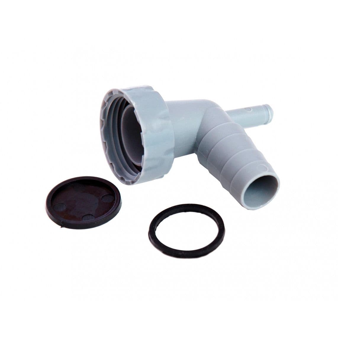 988379019 ECO-SAVE KS toestelaansluiting Kunststof 90°, Grijs, 1"x3/4"T, met Condensaataansluiting vue 1
