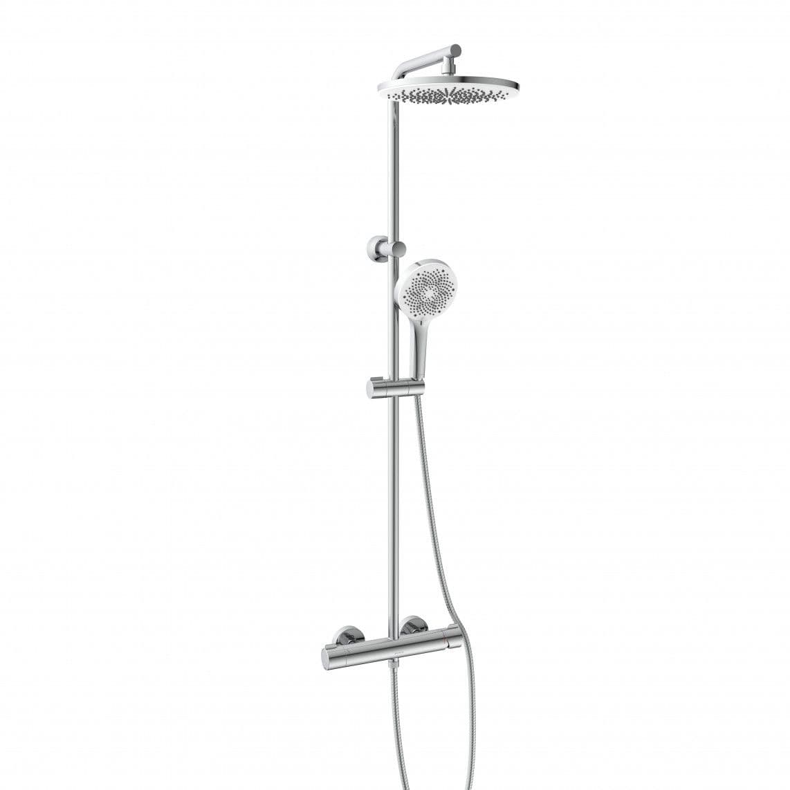 60080U JAVA Regendouche set, chroom, met eengreepsmengkraan vue 1