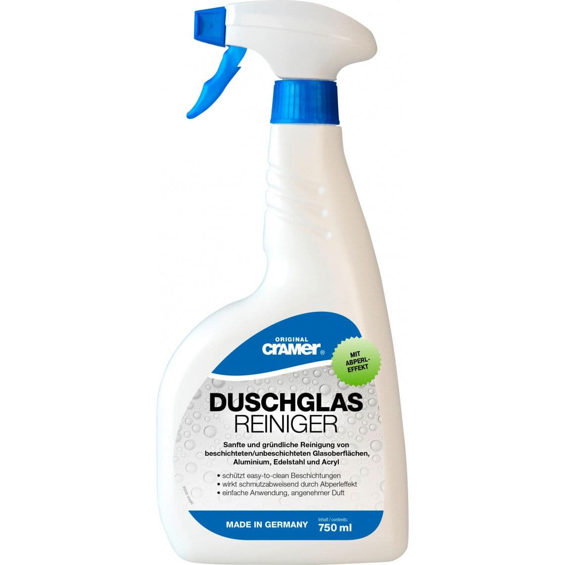 98695380 CRAMER Shower glass cleaner, 750 ml, in spray bottle vue 1