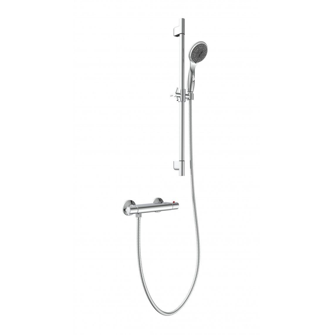 52545 AQUA 2 SAVE Shower rail set, chrome, with thermostatic mixer vue 1