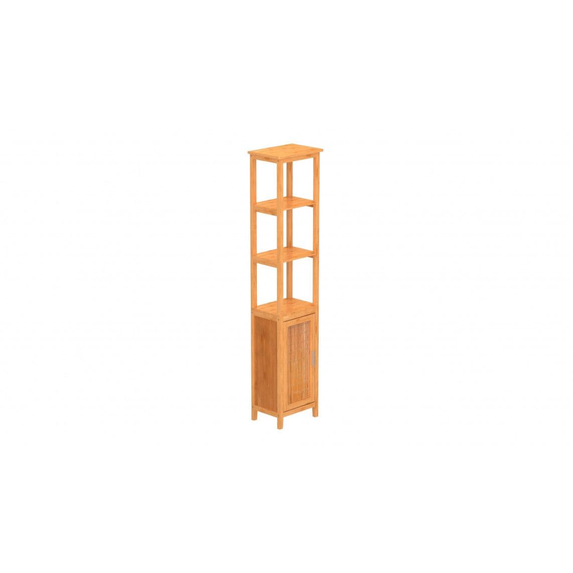 BMBA02-SR Bamboo high cabinet, with 3 shelves vue 1