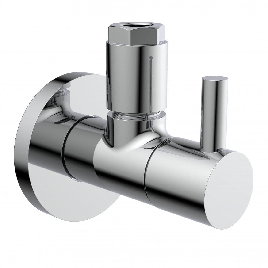 98166110 DEV-5WK Angle valve, 1/2" male x 10 mmQ, with rose vue 1