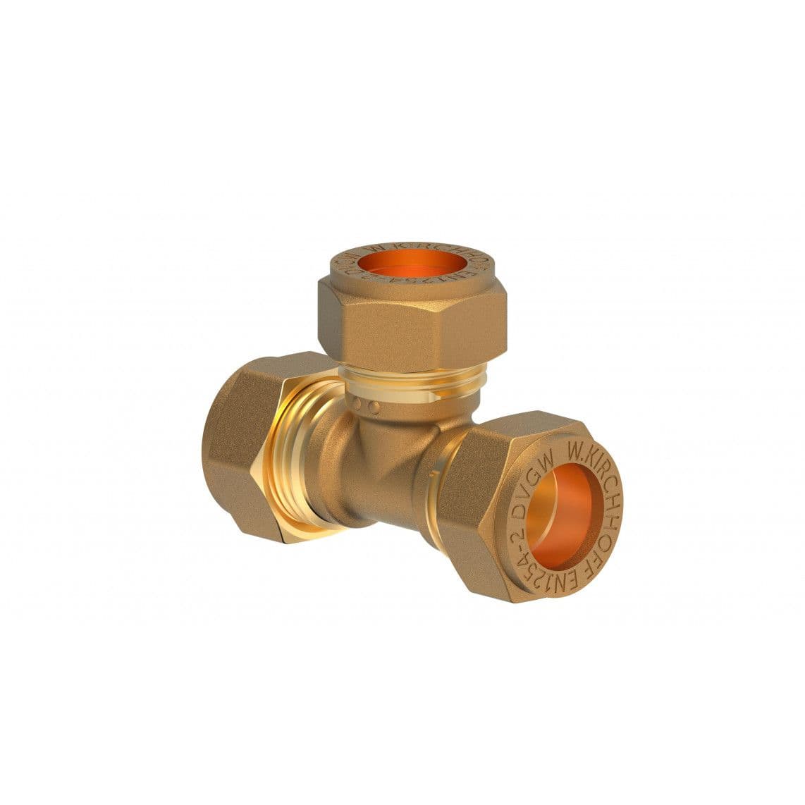 989453217 MS T-stuk, blanco, 15 mm, knelfitting voor koperen buis vue 1