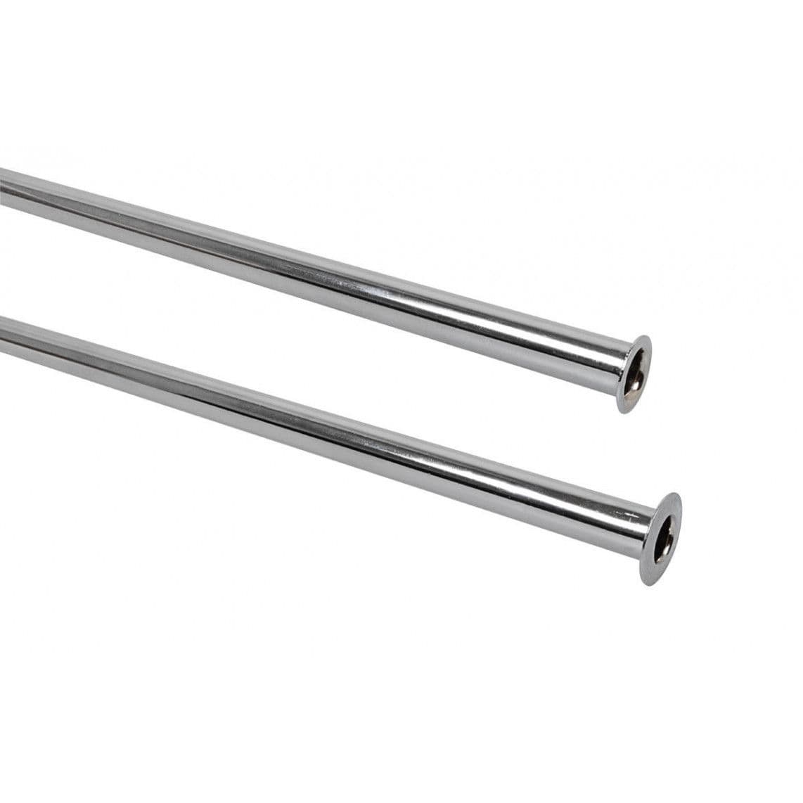 98627214 Connection pipe Ø 10 x 500 mm, copper, chrome, with double flare, for 1/2" or 3/8" vue 1